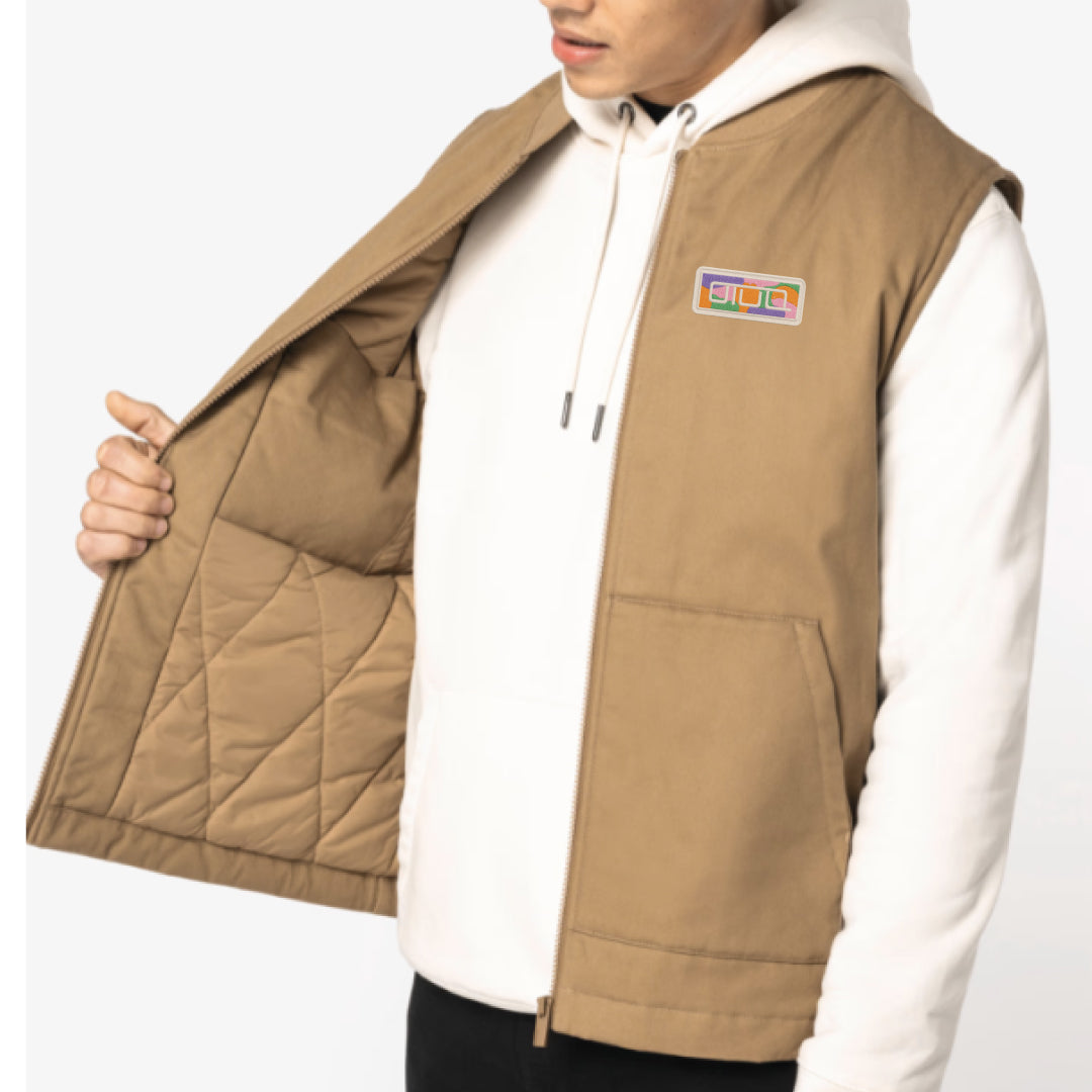 BODYWARMER TWILL BLACK